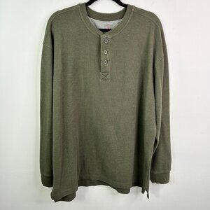 Red Head Brand Co. green waffle long sleeve‎ pull over size XL